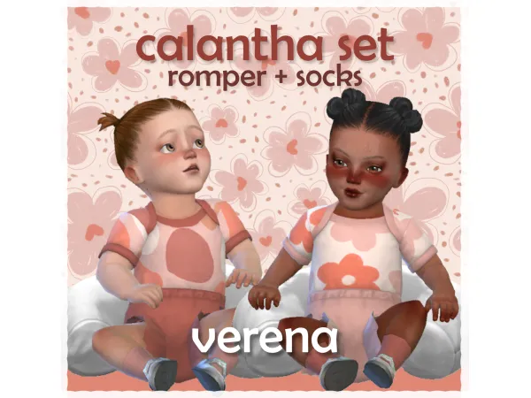 Maxis Match calantha romper socks by verena cc - The Sims 4 Custom Content