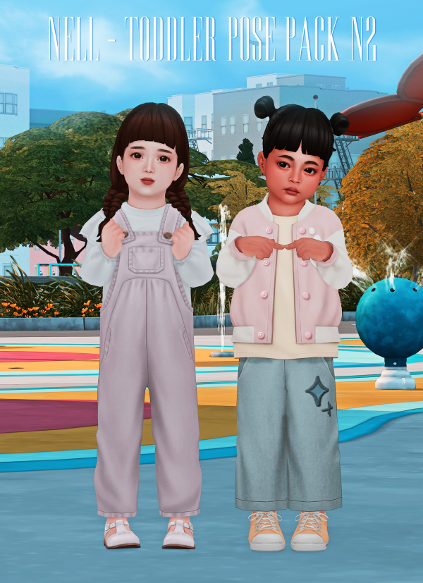 Mix Toddler Pose Pack N2 by simsfinds - The Sims 4 Custom Content