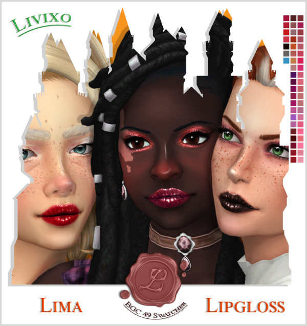 Maxis Match LIMA LIPGLOSS by simsfinds - The Sims 4 Custom Content