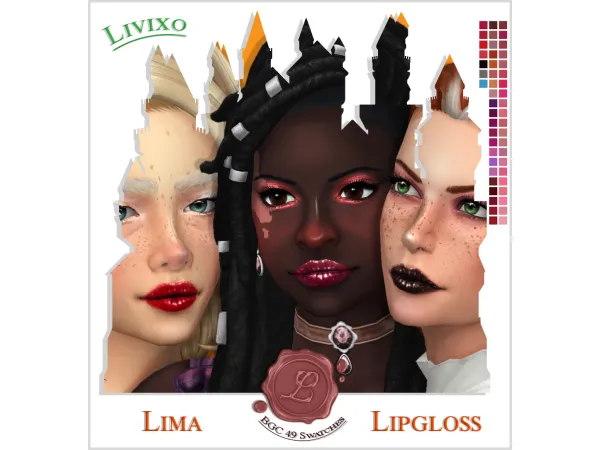 Maxis Match LIMA LIPGLOSS by Livixo by Livixo - The Sims 4 Custom Content