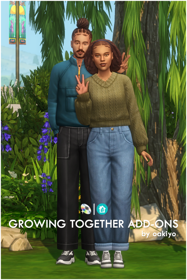 Maxis Match Growing Together Add ons by simsfinds - The Sims 4 Custom Content