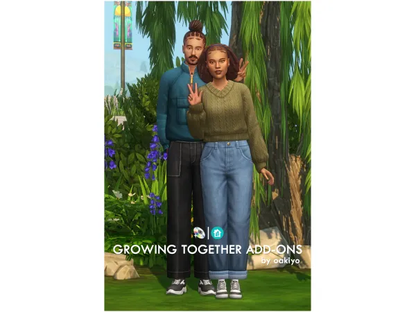 Maxis Match Growing Together Add ons by oakiyo - The Sims 4 Custom Content