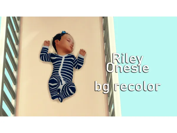 Maxis Match Riley Onesie bg recolor by SimsToMaggie - The Sims 4 Custom Content