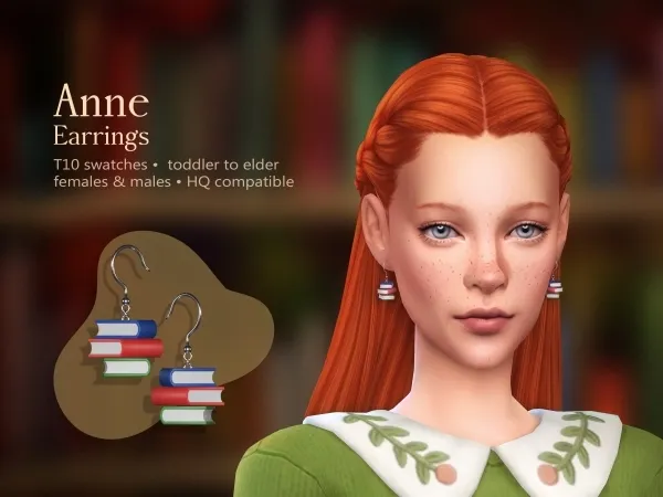 Maxis Match Anne Earrings by katverse - The Sims 4 Custom Content