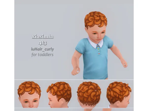 4t3 Infant Curly Hair for Toddlers - The Sims 3 Custom Content