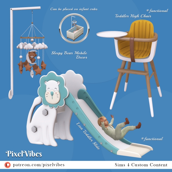 Mix Toddler Stuff by pixelvibes - The Sims 4 Custom Content