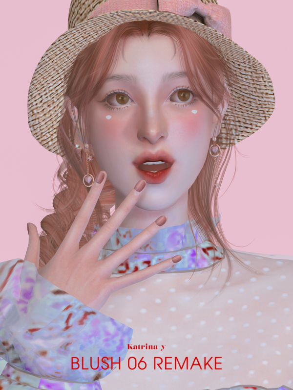 Alpha BLUSH06_REMAKE y by simsfinds - The Sims 4 Custom Content