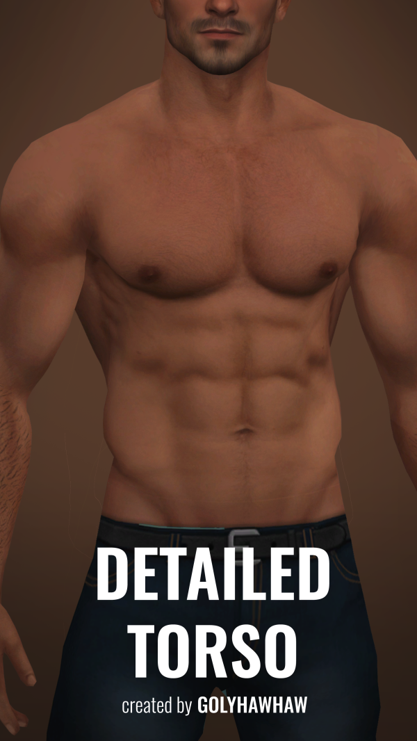 Mix DETAILED TORSO by simsfinds - The Sims 4 Custom Content