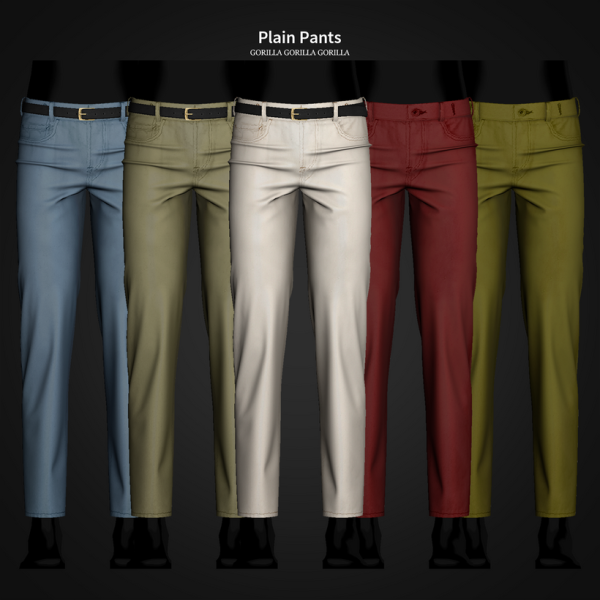 Alpha Plain Pants by simsfinds - The Sims 4 Custom Content