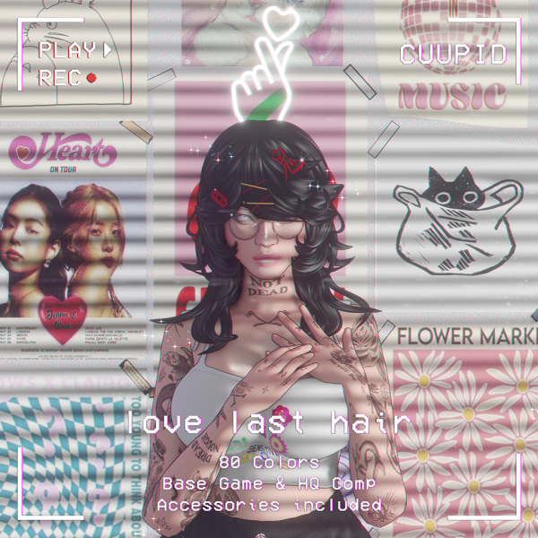 Maxis Match cuupid corp love last hair by missme12 - The Sims 4 Custom Content
