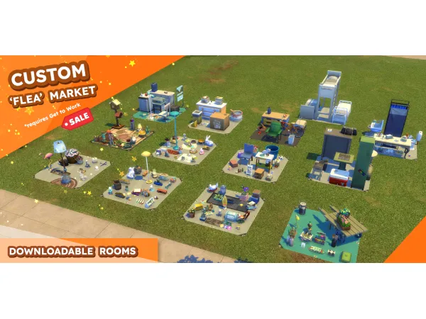 Maxis Match Mapledaflaps's Custom Flea Market Mod by MapleDaFlap - The Sims 4 Custom Content