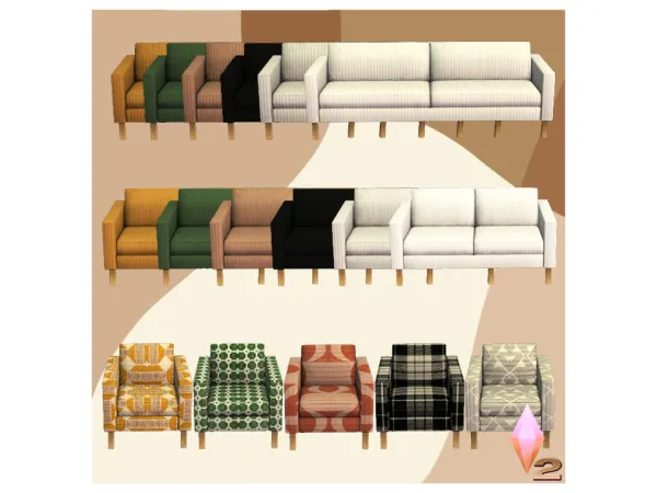 KARLSTAD Sofa_by Lolita - The Sims 2 Custom Content