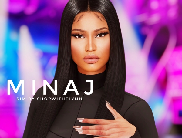 Alpha Nicki Minaj (Sim) by shopwithflynnn - The Sims 4 Custom Content
