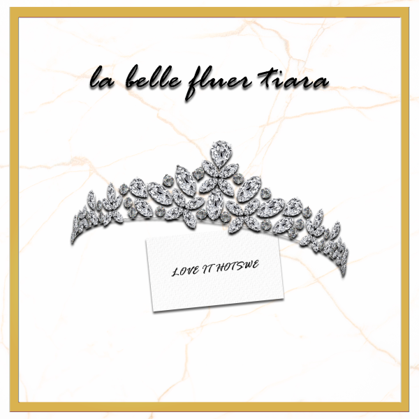 Alpha [HOTSWE] la belle fluer tiara by simsfinds - The Sims 4 Custom Content