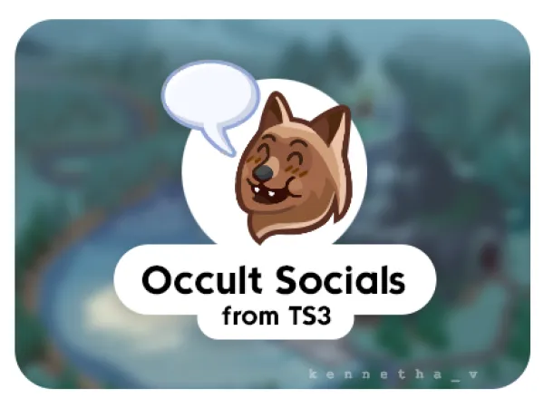 Maxis Match Occult Socials from v10 by kennetha_v - The Sims 4 Custom Content