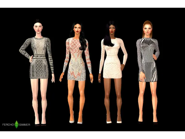 [FerhoSimmer]BalmainCocktail2023Pack02 - The Sims 2 Custom Content
