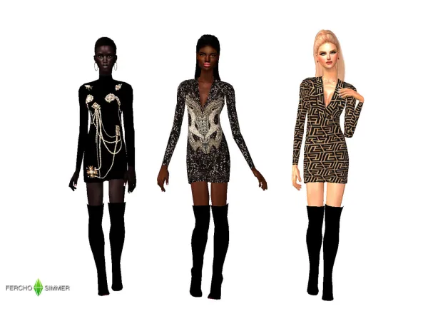 [FerhoSimmer]BalmainCocktail2023Pack04 - The Sims 2 Custom Content