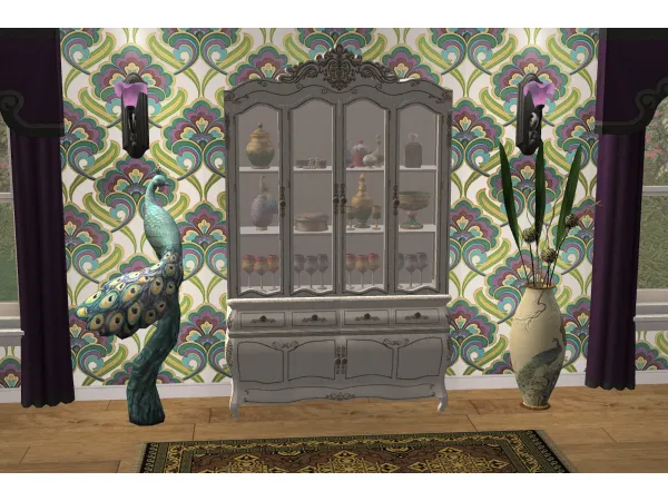 3t2 Vitasims Lavelle Truffle Dining Cabinet Deco - The Sims 2 Custom Content