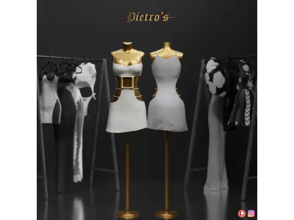 Alpha Miley Cyrus's Dress Jaded by Pietro's - The Sims 4 Custom Content