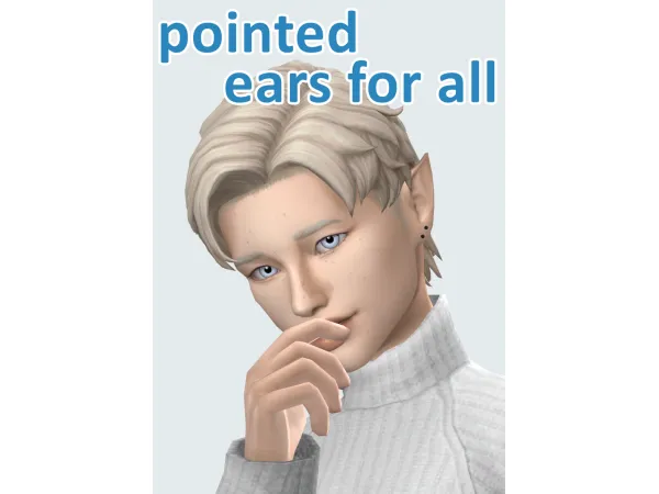 Maxis Match pointy ears for all (infants included) by Senni - The Sims 4 Custom Content