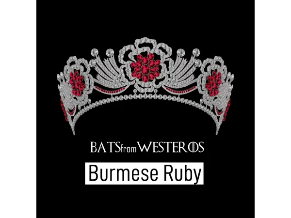 Burmese Ruby Tiara - BatsFromWesteros by BatsFromWesteros