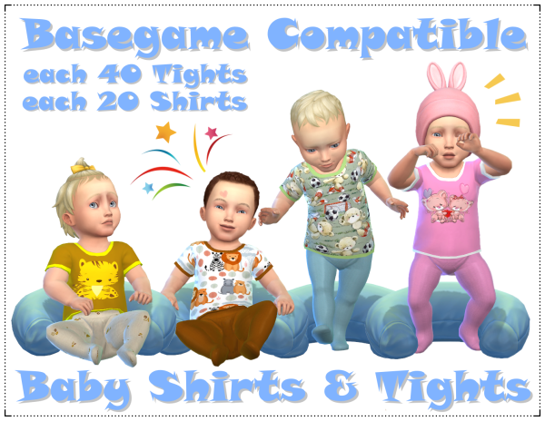 Maxis Match Baby Shirt Tights by simsfinds - The Sims 4 Custom Content