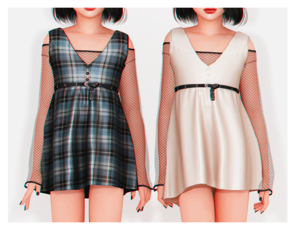 Alpha Sullyoon Dress (Child) by plbsims - The Sims 4 Custom Content