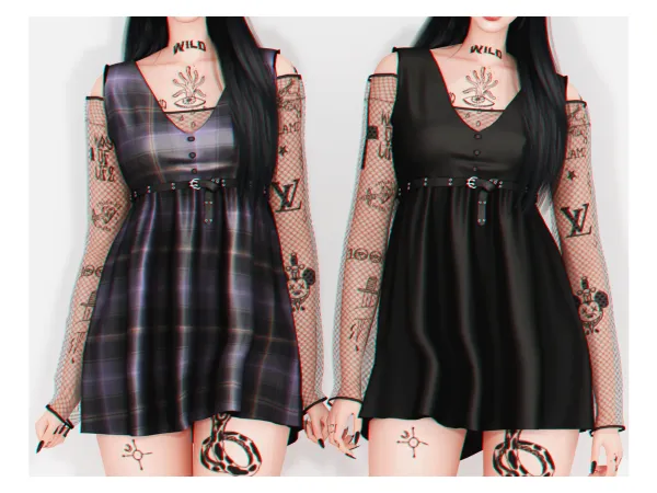 Alpha Sullyoon Dress - The Sims 4 Custom Content