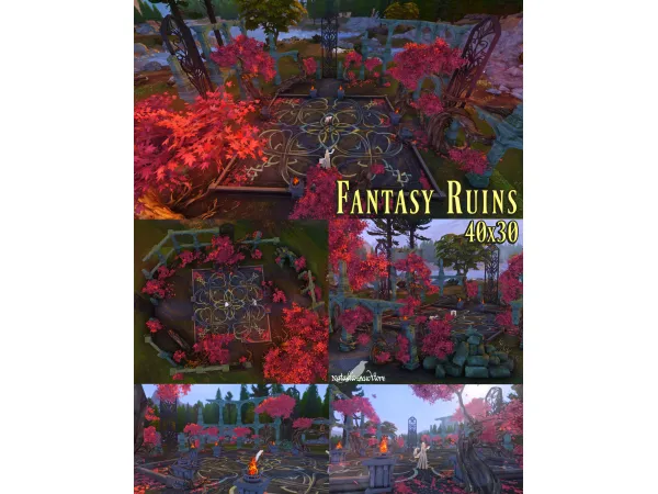 Maxis Match Fantasy Ruins 40x30 Auditore by Natalia - The Sims 4 Custom Content