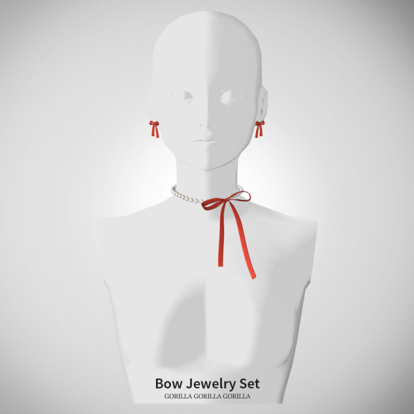 Alpha Bow Jewelry Set by simsfinds - The Sims 4 Custom Content
