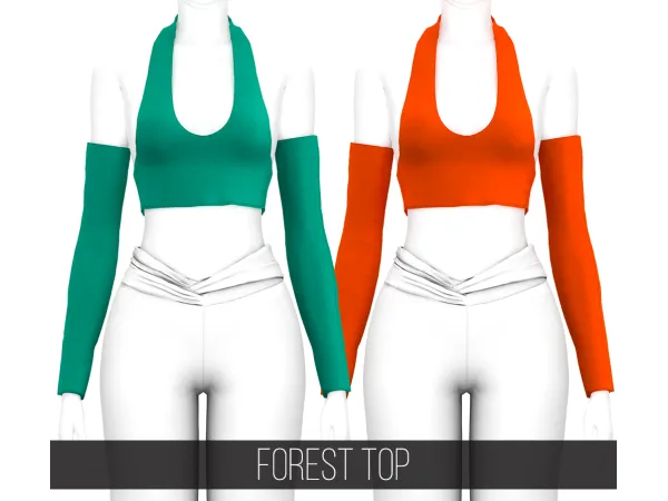 Alpha FOREST TOP - The Sims 4 Custom Content