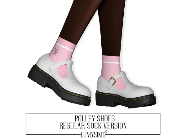 Alpha POLLEY SHOES REGULAR SOCKS VERSION AF - The Sims 4 Custom Content