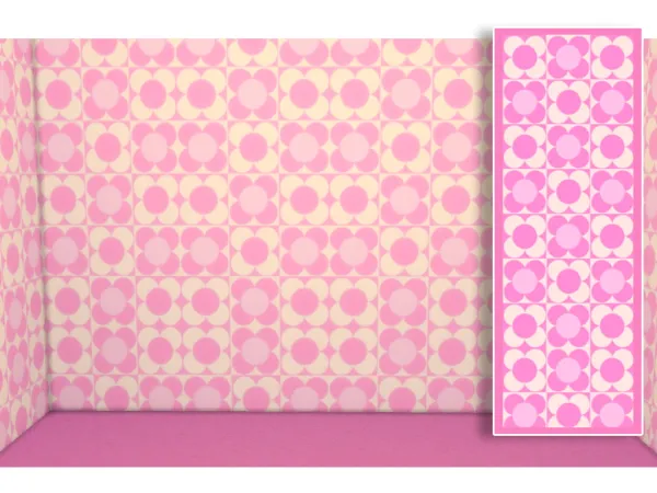 Mix Flower Walls 6 by Irisanity - The Sims 4 Custom Content