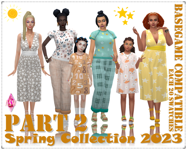 Maxis Match Spring Collection 2023 Part 2 by simsfinds - The Sims 4 Custom Content