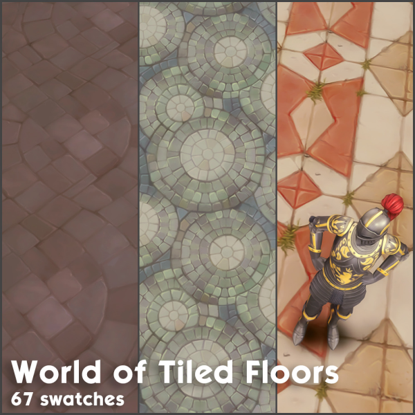 Maxis Match World of Warcraft Wood and Tiled Floors by simsfinds - The Sims 4 Custom Content