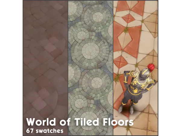 Maxis Match World of Warcraft Wood and Tiled Floors - The Sims 4 Custom Content