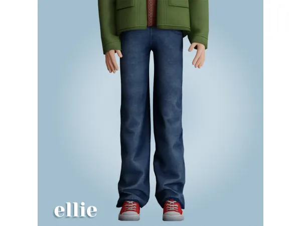Alpha Ellie jeans by amelylina - The Sims 4 Custom Content