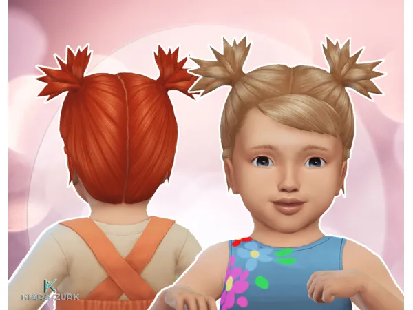 Maxis Match Mimi Pigtails for Infants by Kiara Zurk - The Sims 4 Custom Content