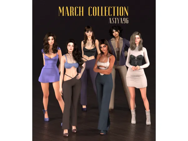 Alpha March Collection 2023 by astya96 - The Sims 4 Custom Content