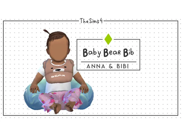 Alpha Baby Bear Bib [AnnaBibi] by Anna Bibi - The Sims 4 Custom Content