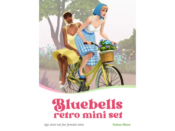 Maxis Match Bluebells Mini Set Sims by Nolan - The Sims 4 Custom Content