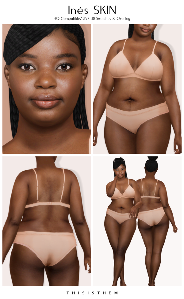 Alpha Inès Skin Sim by thisisthem - The Sims 4 Custom Content
