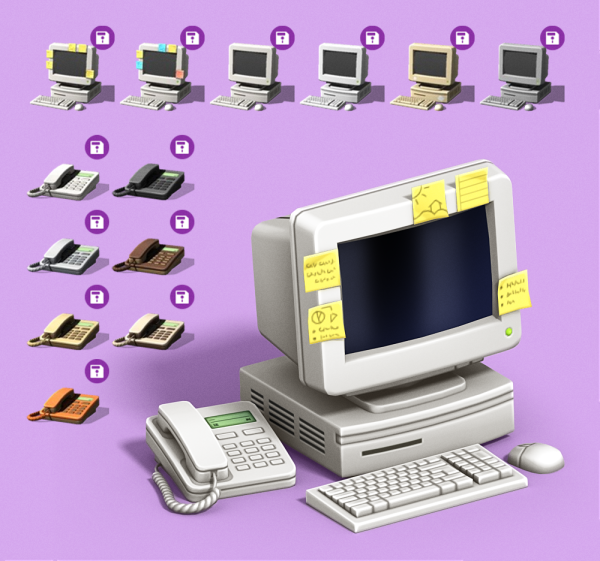 Maxis Match Computer landline phone by simsfinds - The Sims 4 Custom Content