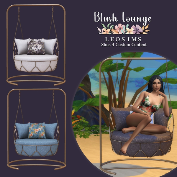 Alpha Blush Lounge by leosims4cc - The Sims 4 Custom Content