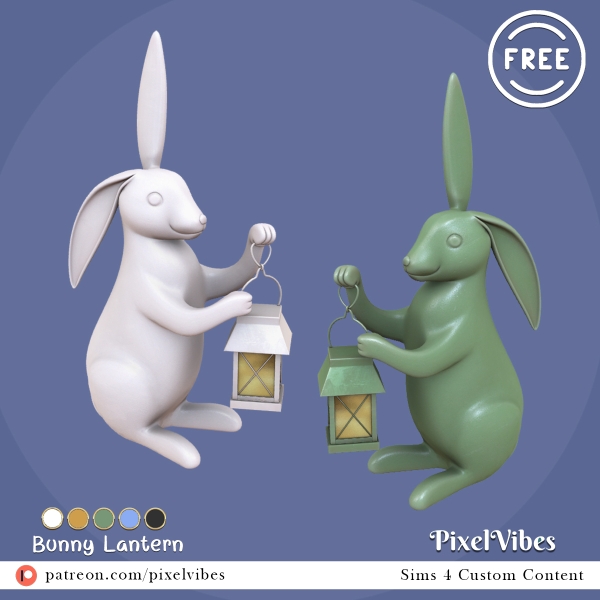 Mix Bunny Lantern by pixelvibes - The Sims 4 Custom Content
