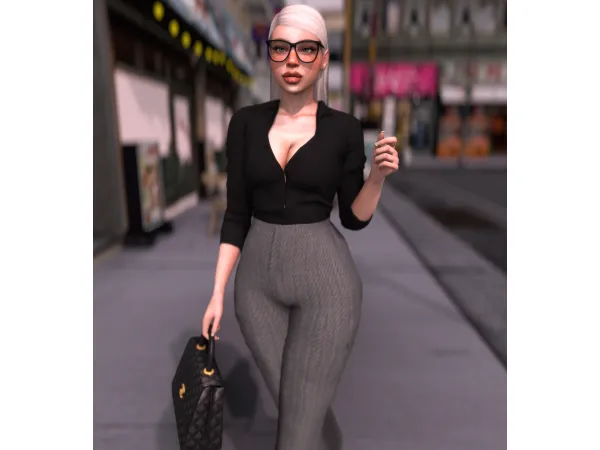 Alpha Business Meeting Outfit - The Sims 4 Custom Content