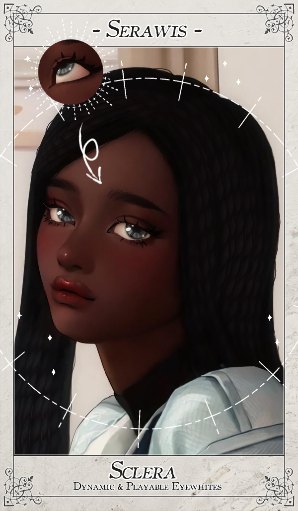 Maxis Match SERAWIS Sclera ( creators resource) by simsfinds - The Sims 4 Custom Content