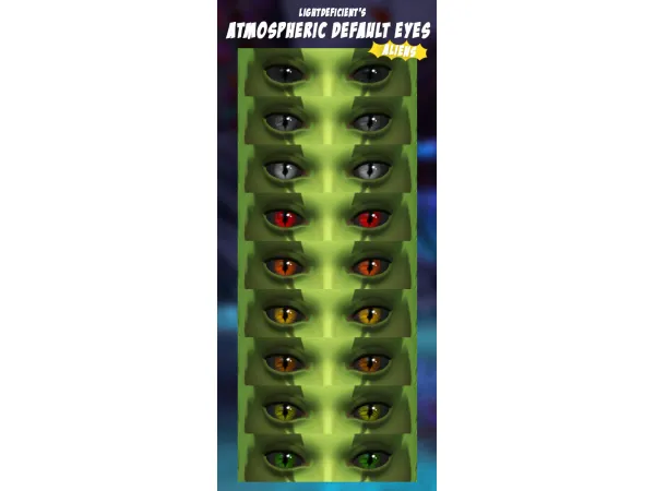 Maxis Match Atmospheric Default Eyes Aliens - The Sims 4 Custom Content