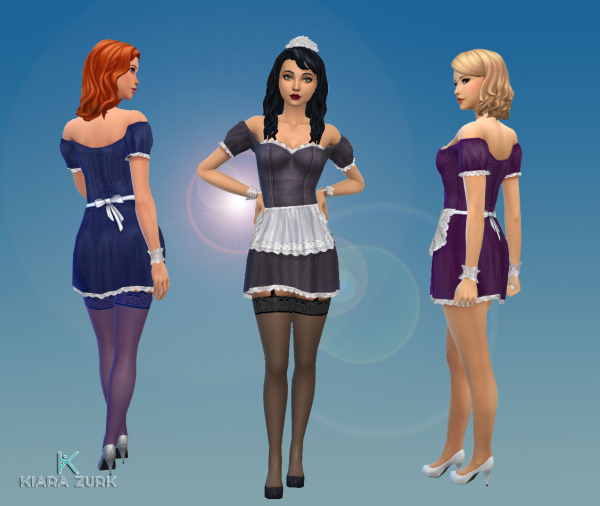Maxis Match Maid Outfit by simsfinds - The Sims 4 Custom Content