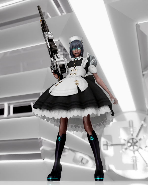 Alpha DOWNLOAD Super String Mecha Maid by simsfinds - The Sims 4 Custom Content